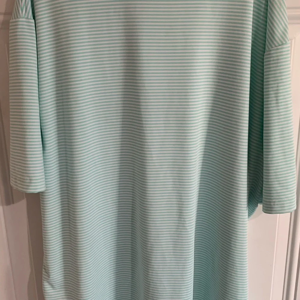 Hickey Freeman Golf Polo Shirt Mens XL Stripe Print Nature Short‎ Sleeve Relaxed